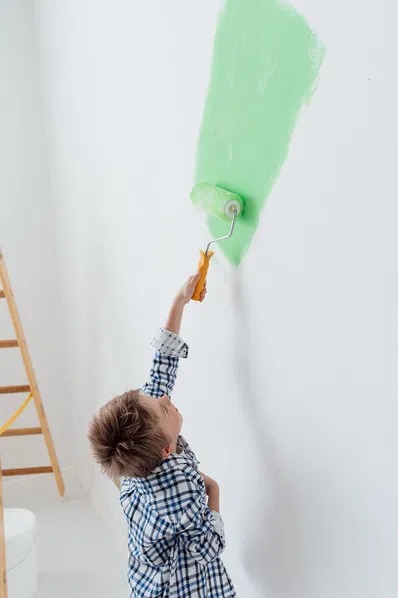 painting a wall