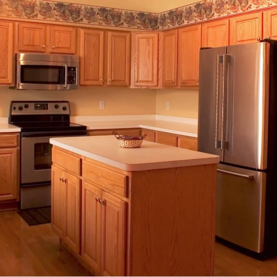 Kitchen Honey Oak Cabinets