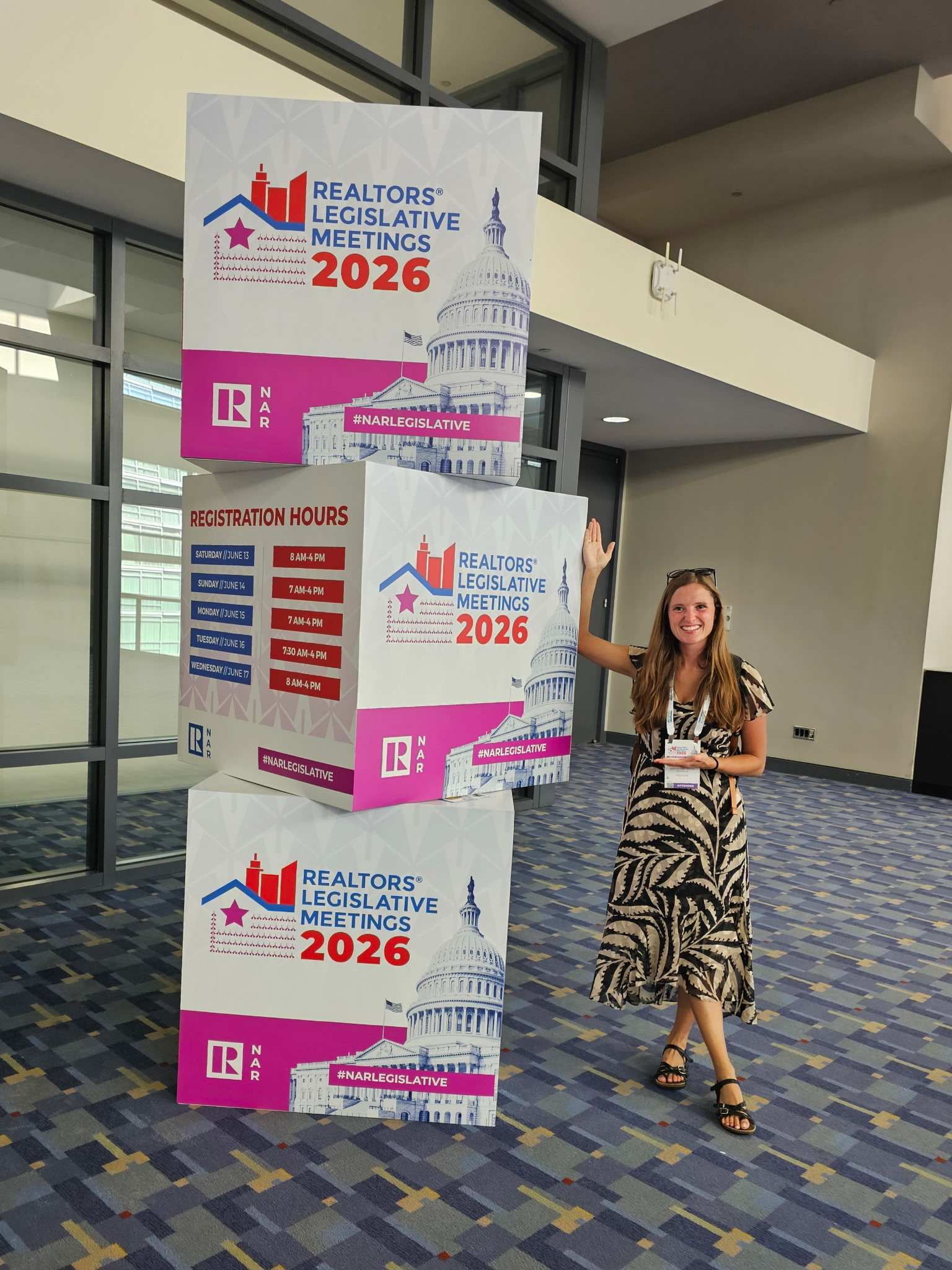 Kayla Fisher, REALTOR®, attends a national conference in Washington D.C.