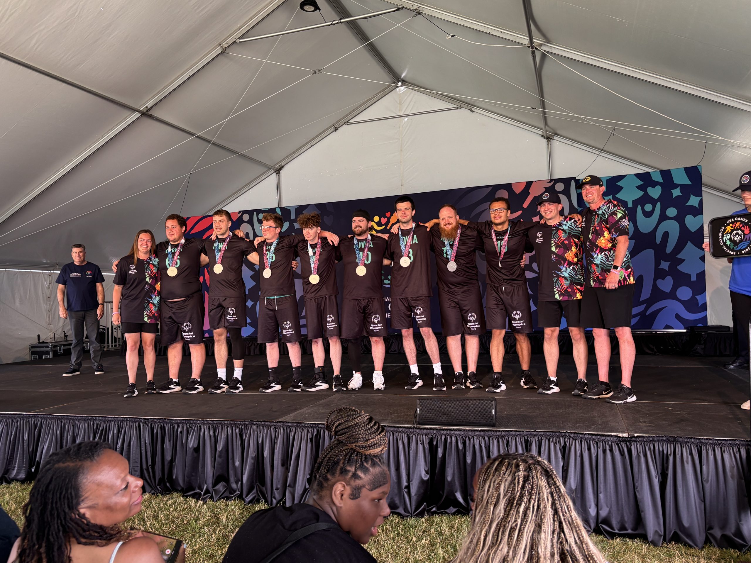 Team Iowa's Intercollegiate Unified Flag Football team