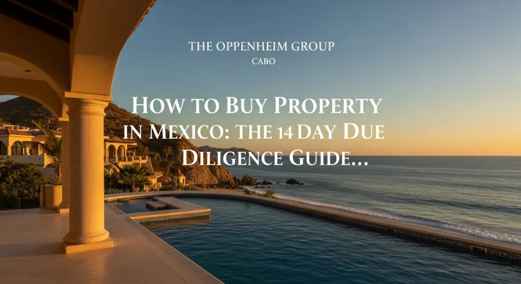 How to Buy Property in Mexico as a Foreigner: The Ultimate 14-Day Due Diligence Guide