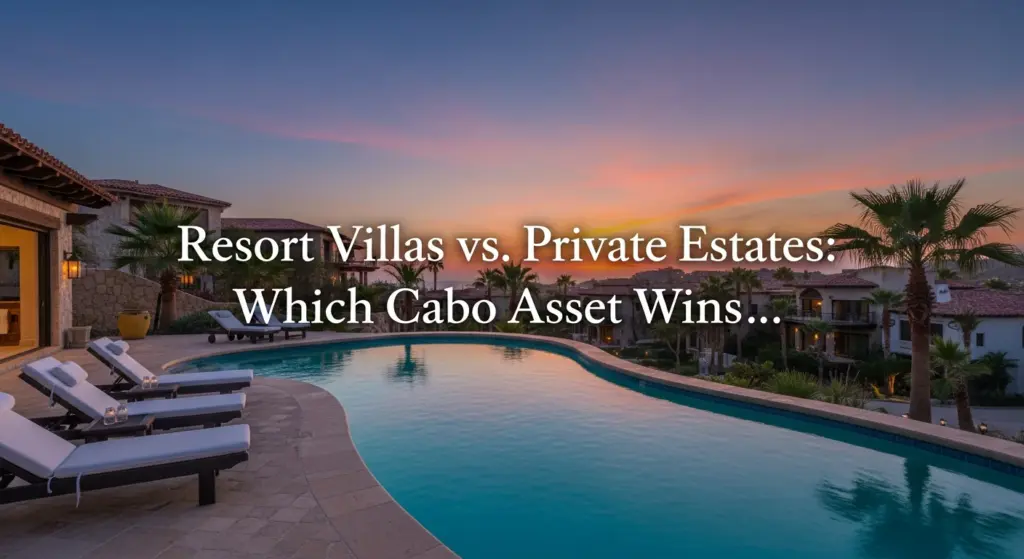Ultimate Guide: Cabo Resort Villas vs Private Estates for Investment 2026