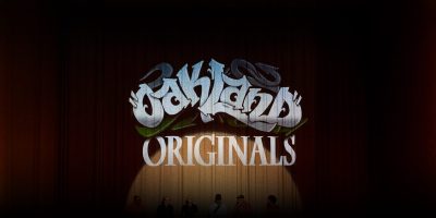John Jones III, Gilbert Gong and RyanNicole on stage with Jim McSilver at the Oakland Originals premiere at the Grand Lake Theatre