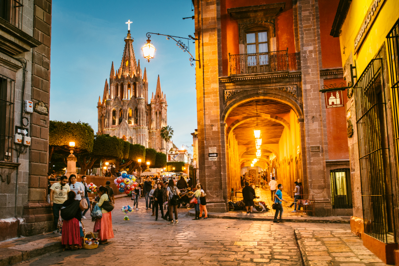 Parroquia de San Miguel Arcángel is a Catholic church in San Miguel de Allende, Mexico