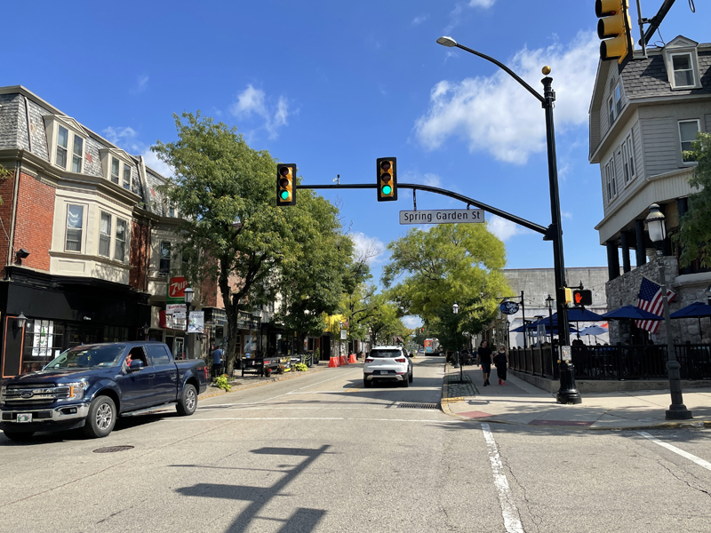 Spring Garden Street in Ambler, PA