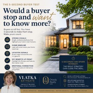 Inviting entrance of an Orinda home illustrating Vlatka Bathgate’s 5-second buyer test for home sellers