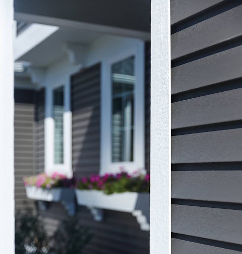Siding with Flower Boxes