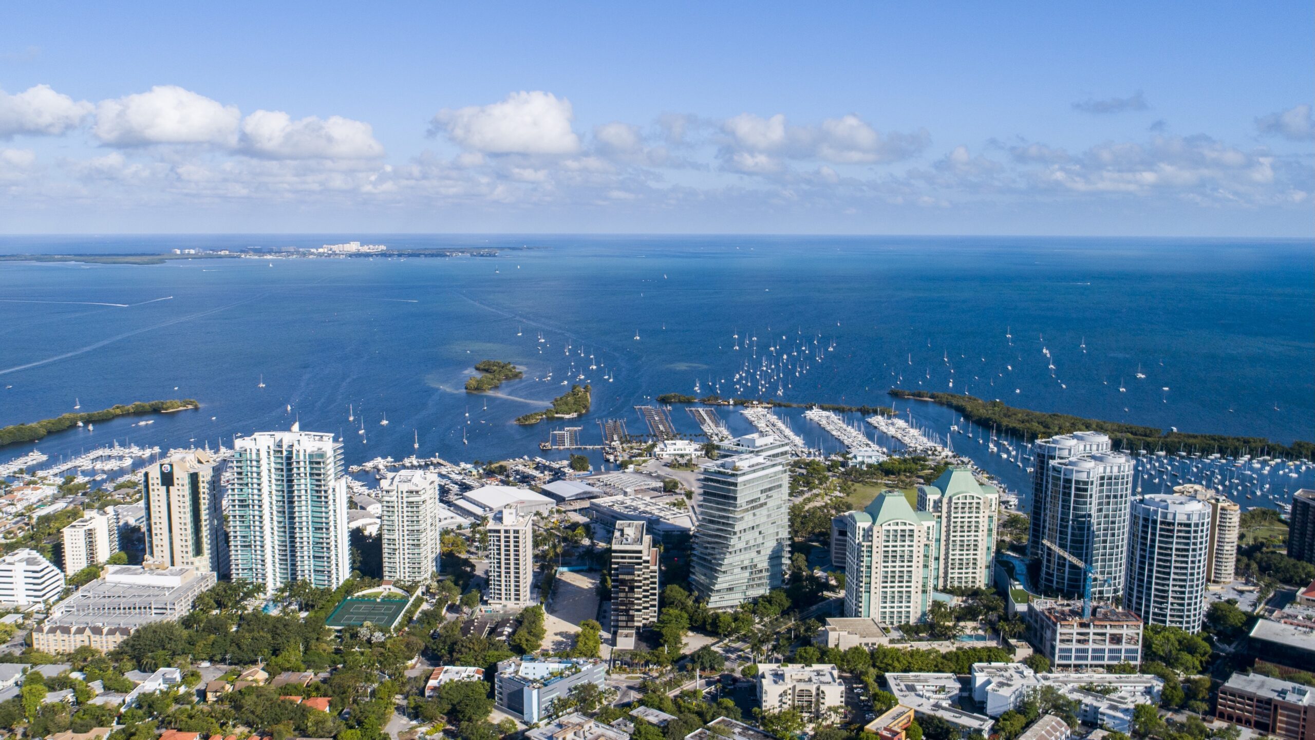 Aerial view of Coconut Grove