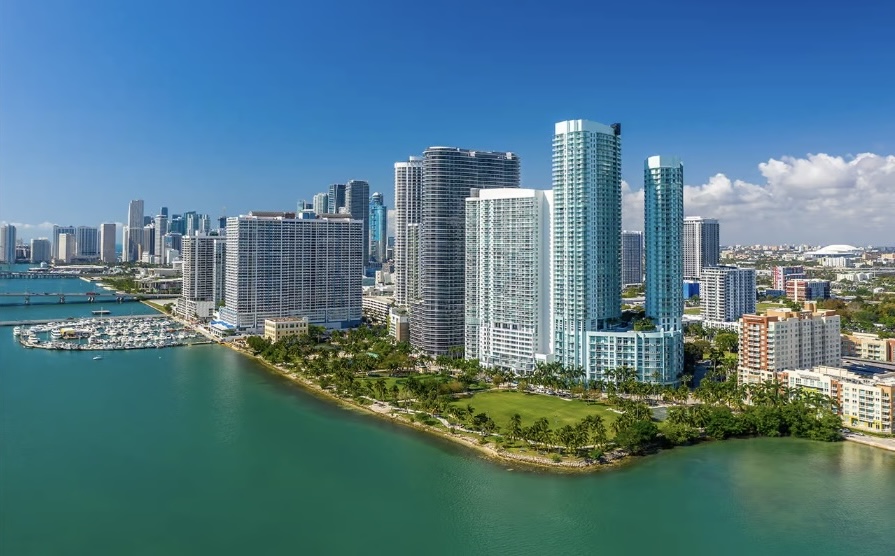 Aerial view of Coconut Grove