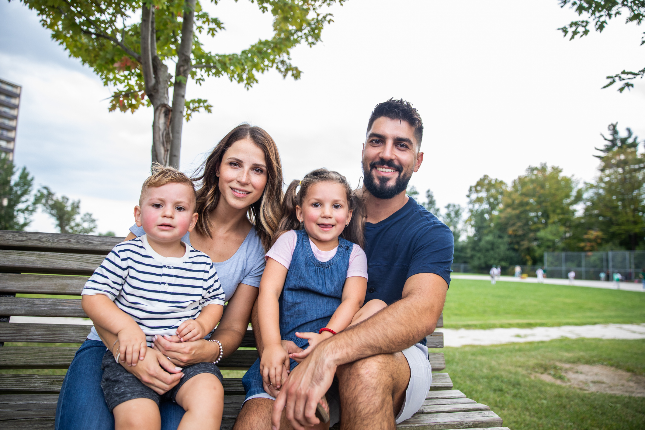 A family enjoying life in Thornhill, Ontario