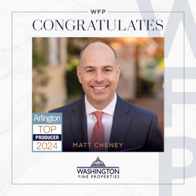Matt Cheney Top Producer by Arlington Magazine