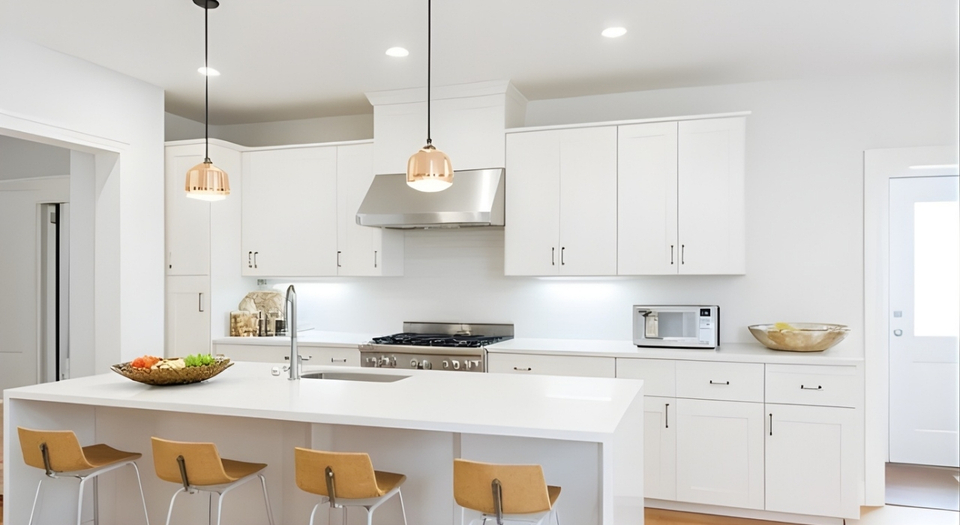 Renovated kitchen in a Washington DC estate home