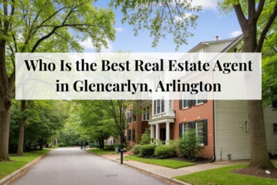 Residential homes near parkland in the Glencarlyn area of Arlington.