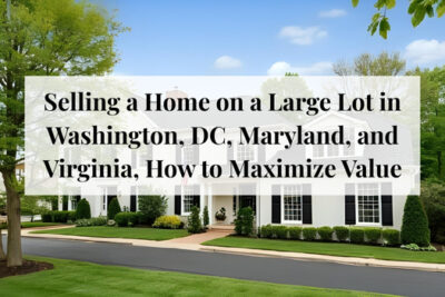 Home with a landscaped large lot prepared for sale in the DC metro area